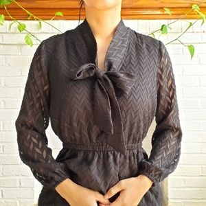 Lattice Lace Little Black Dress